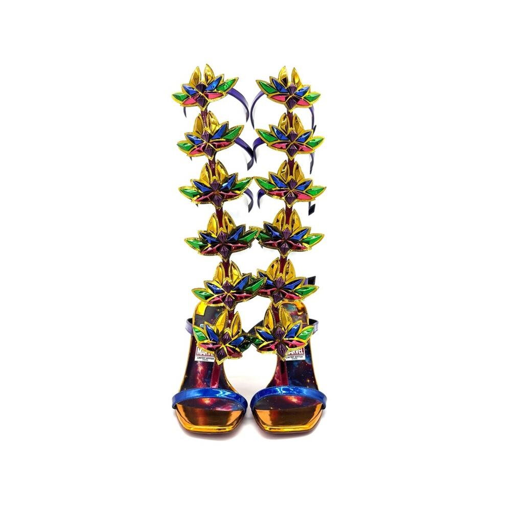 Christian Louboutin Marvel Sea Warrior 100 Knee High Gladiator Sandals 35.5 - Picture 2 of 11